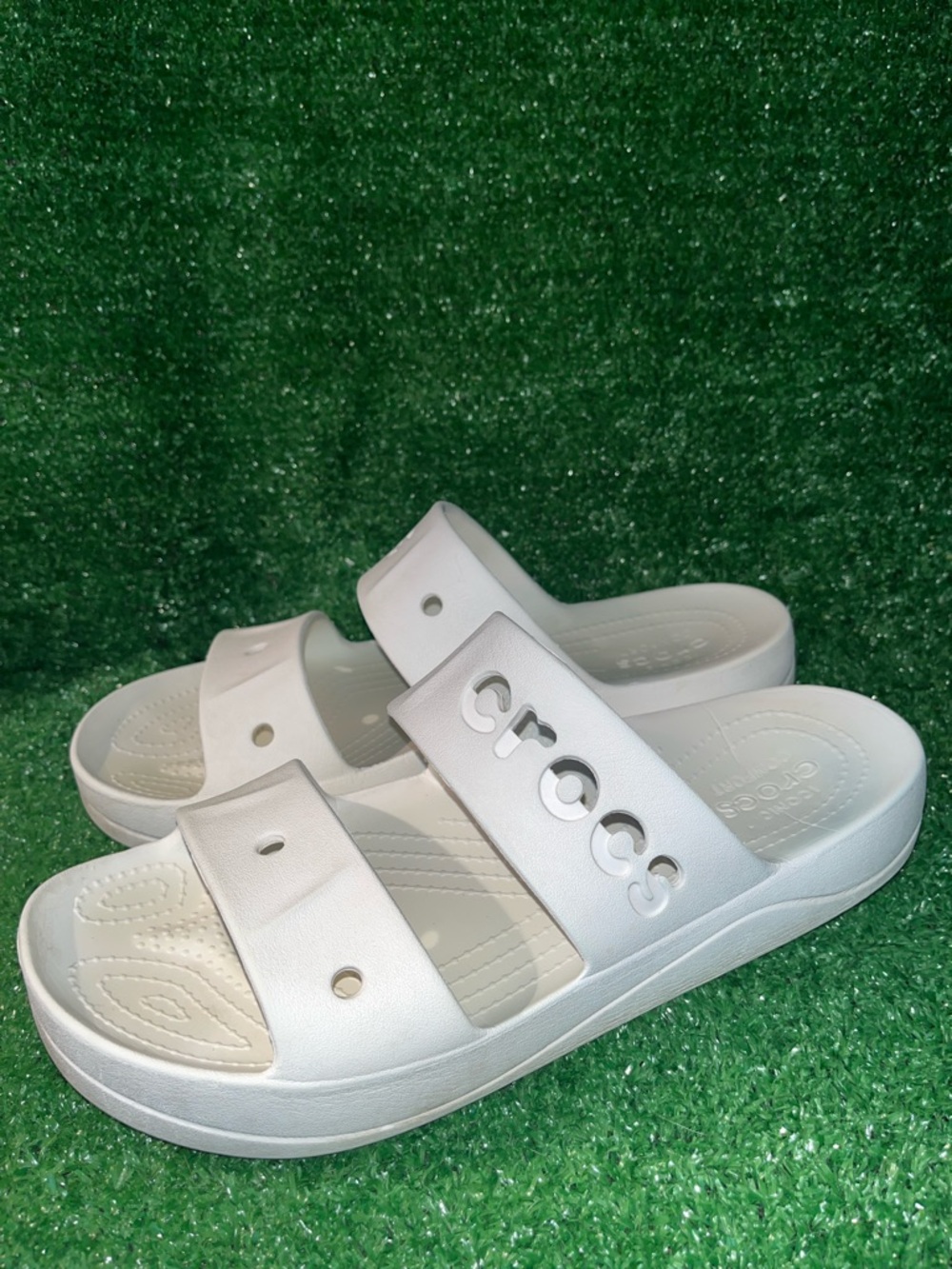 CROCS Baya Platform Slide Sandal White Size Women’s 10